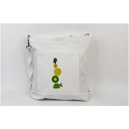 фото Женская сумка-шоппер "фрукты" без бренда