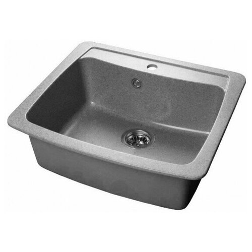 Врезная кухонная мойка 52 см, GRANMILL 024 темно серая