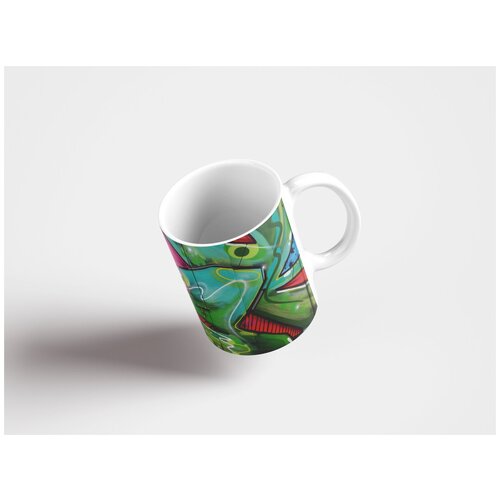 фото Кружка "графит, уличное искусство, городские 320 мл. белая" lotsprints