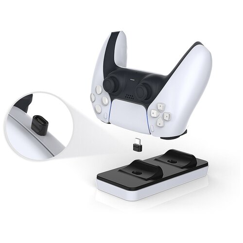 Dobe Charging Dock TP5-0505 для PS5 черныйбелый 1 шт 129000₽
