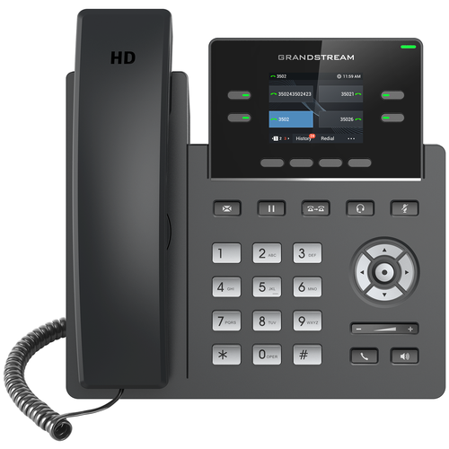 Телефон IP Grandstream GRP-2612W черный телефон ip grandstream grp 2601p черный