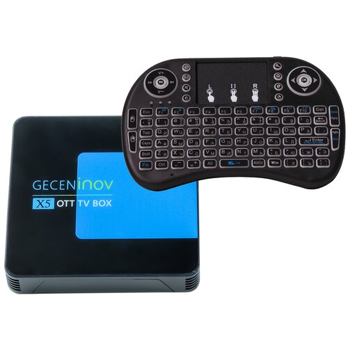 Смарт ТВ приставка Geceninov X5 BOX Allwinner 616 432 ГБ Android 100 NEW 2021 390000₽