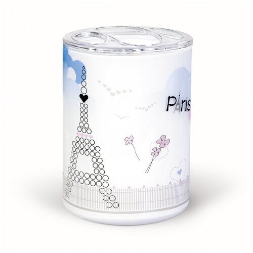 Стакан для зубных щёток Tatkraft PARIS MADEMOISELLE ACRYL 3D