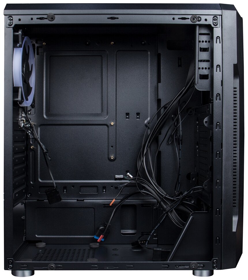 Корпус ATX 1STPLAYER черный, без БП, окно из закаленного стекла, USB 2.0, USB 3.0, audio - фото №2