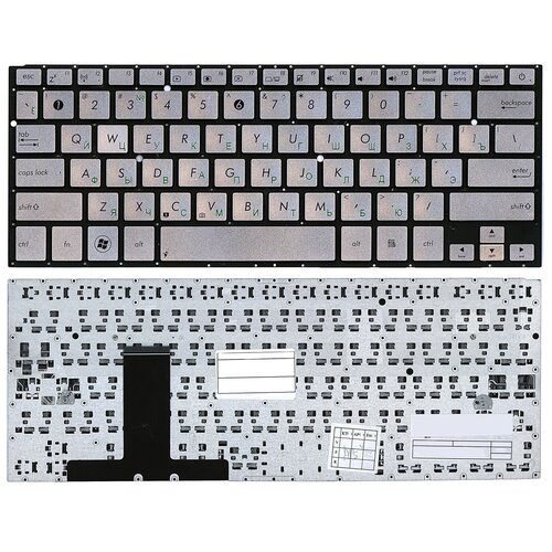 Клавиатура для ноутбука Asus UX31E серебристая laptop azerty belgian keyboard brazilian canadian french keyboards for asus zenbook ux31 ux32 ux31e ux31a ux32a ux32vd 3620br00