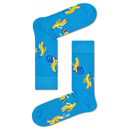 фото Носки унисекс happy socks, 1 пара, классические, размер 29, голубой