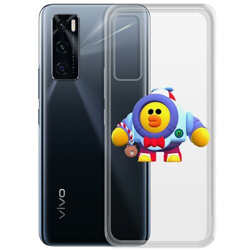 фото Чехол-накладка clear case brawl stars-нани салли для vivo v20 se krutoff group