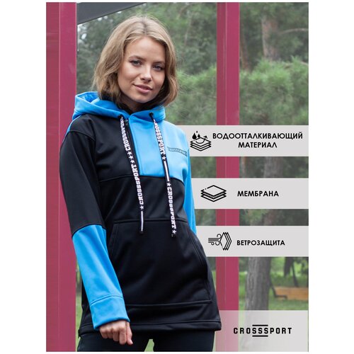 фото Анорак женский crosssport анжс-009 (42, бирюзовый)