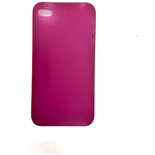 IPhone 4/4S, чехол-накладка, HOCO, Ultra-slim, розовый набор защитных пленок spigen для iphone 4s 4 incredible shield ultra coat sgp06746