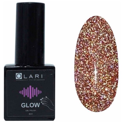 OLARI гель-лак Glow, 8 мл, 008 гель лак charme светоотражающий glamour 08 10г