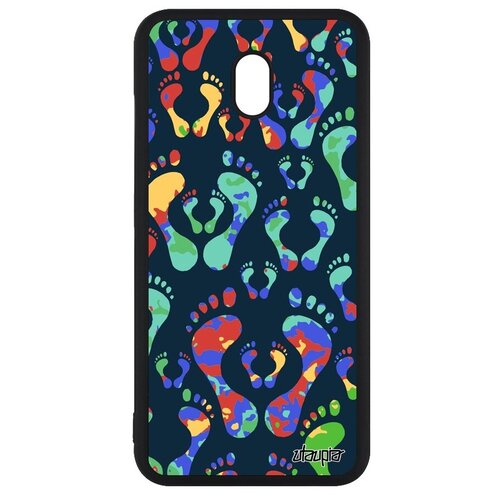 фото Красивый чехол на смартфон // xiaomi redmi 8a // "след стопы" дизайн шаг, utaupia, цветной