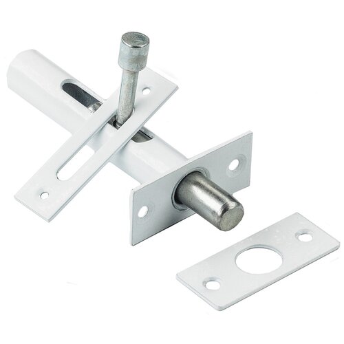 Засов дверной врезной ЗД-05 (белый) 