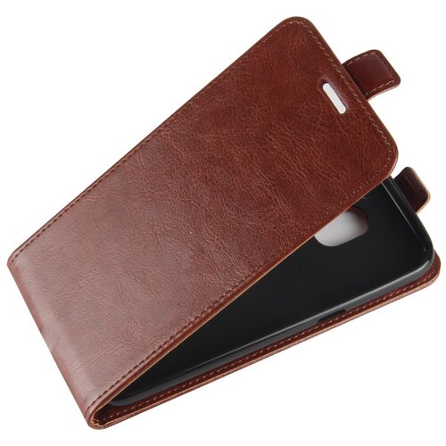 фото Чехол-флип mypads для samsung galaxy j2 pro (2018) sm-j250f/ds / samsung galaxy j2 (2018) sm-j250 вертикальный откидной коричневый