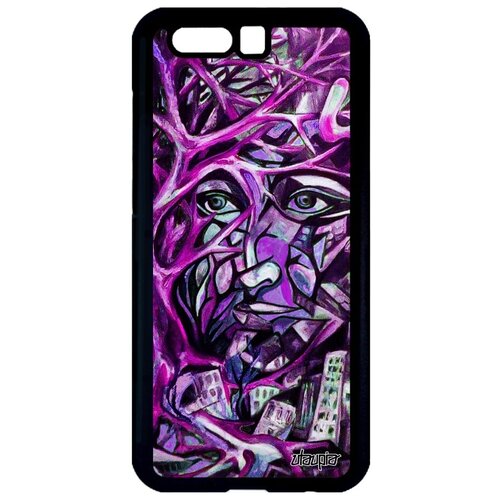 фото Противоударный чехол на // honor 9 // "взгляд" портрет абстракция, utaupia, фиолетовый