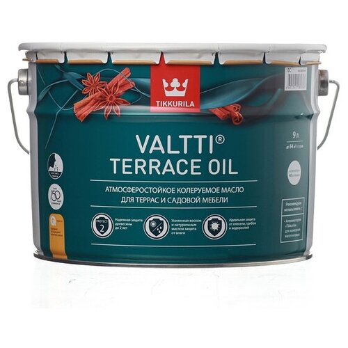 фото Valtti terrace oil масло для террас 9 л tikkurila