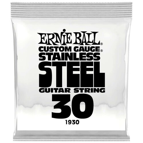 Ernie Ball 1930 струна одиночная для электрогитары Серия Stainless Steel Калибр: 30 Сердцевина: