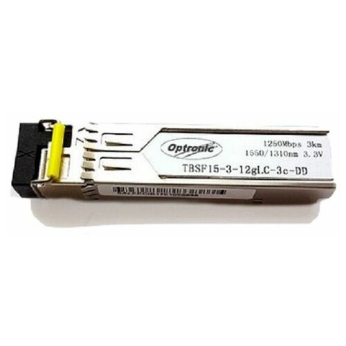 Optronic TBSF15-3-12gLC-3c-DD Модуль SFP WDM, 1.25Гбит/с, 1550/1310нм, 3км, DDM