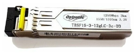 Optronic TBSF15-3-12gLC-3c-DD Модуль SFP WDM, 1.25Гбит/с, 1550/1310нм, 3км, DDM