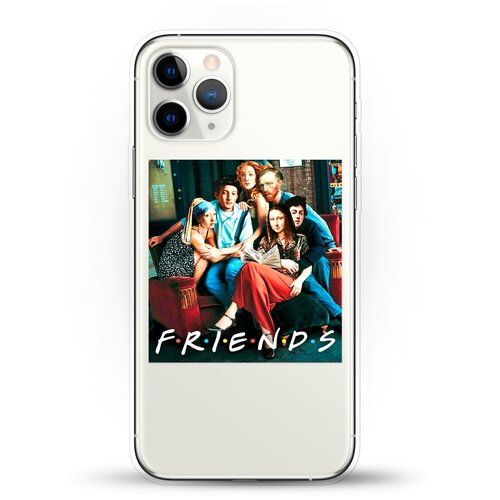 фото Силиконовый чехол друзья на apple iphone 11 pro max andy & paul