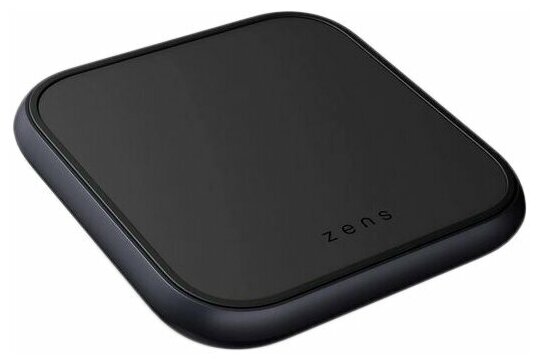 ZENS Aluminium Single Fast Wireless Charger Incl. 18W USB PD - Black