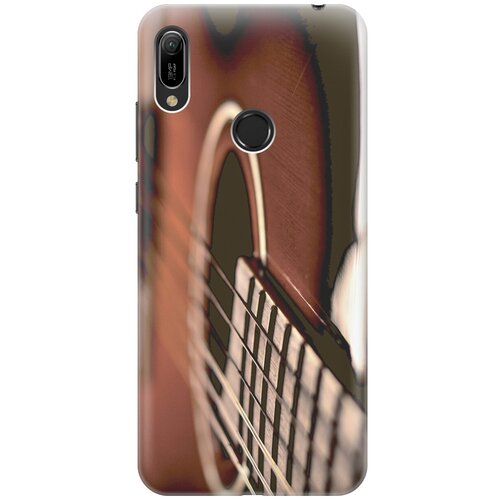 фото Силиконовый чехол на huawei y6 (2019) / y6 prime (2019) / honor 8a / 8a pro / хонор 8а / хонор 8а про / хуавей у6 2019 / хуавей у6 прайм 2019 с принтом "гитара gosso