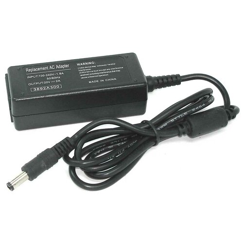 фото Блок питания (сетевой адаптер) для ноутбуков delta 20v 2a 5.5x2.5 replacement oem