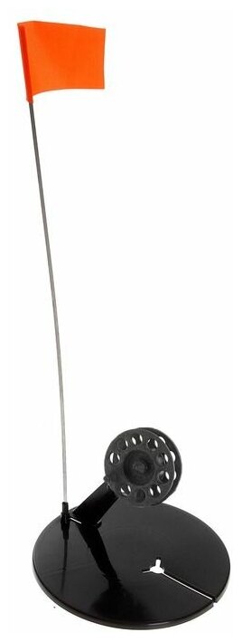 фото Жерлица круглая с угловой стойкой d=190 мм катушка d=65 мм