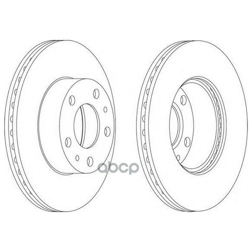 Диск Тормозной Передний Ferodo Ddf767 Ferodo арт. DDF767