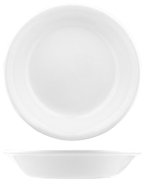 Тарелка для супа «Симплисити Вайт», 0,3 л, 19 см, белый, фарфор, 11010116, Steelite