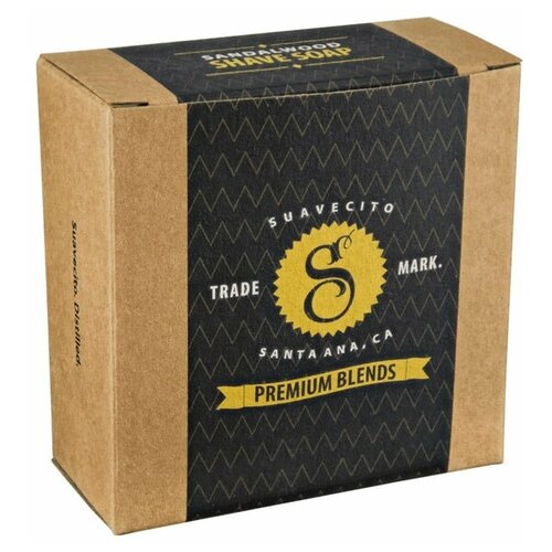 Suavecito премиальное мыло для бритья Сандал / для всех типов кожи и волос / Premium Blends Shave Soap Sandalwood 99 гр