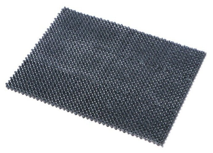 Покрытие ковровое щетинистое без основы «Травка», 40×53 см, цвет серый