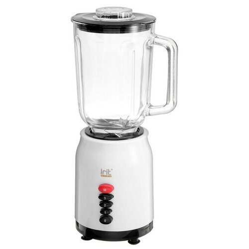 Блендер Irit IR-5511 стационарный 300 Вт 15 л 2 скорости стекло белый 200000₽