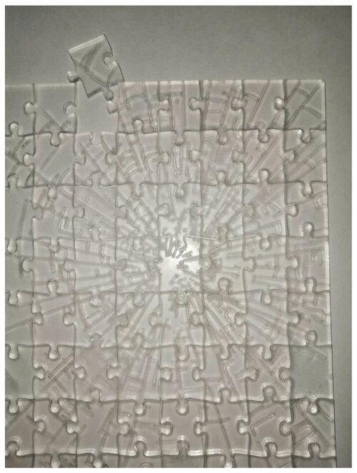 Пазл VD Master прозрачный Битое стекло 100 деталей головоломка мозаика мозайка антистресс дзен для взрослых взрослый сложный стеклянный