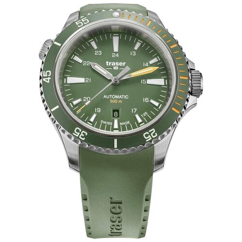 фото Мужские часы traser p67 green green rubber 110327