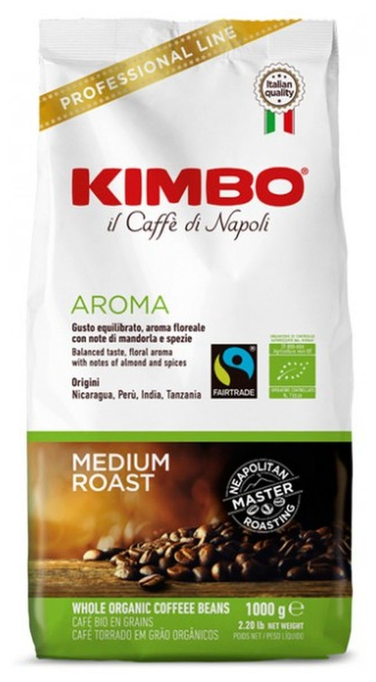 Кофе в зернах Kimbo Aroma Organic, 1 кг