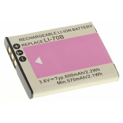 Аккумулятор iBatt iB-B1-F206 600mAh для Olympus Li-70B,