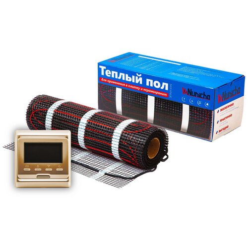 Теплый пол Nunicho 12 м2 с программируемым белым терморегулятором в комплекте 11520₽
