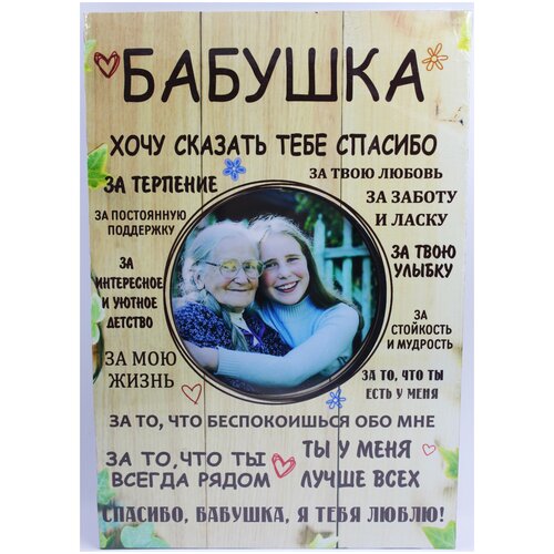 Фоторамка-постер подарок Бабушке