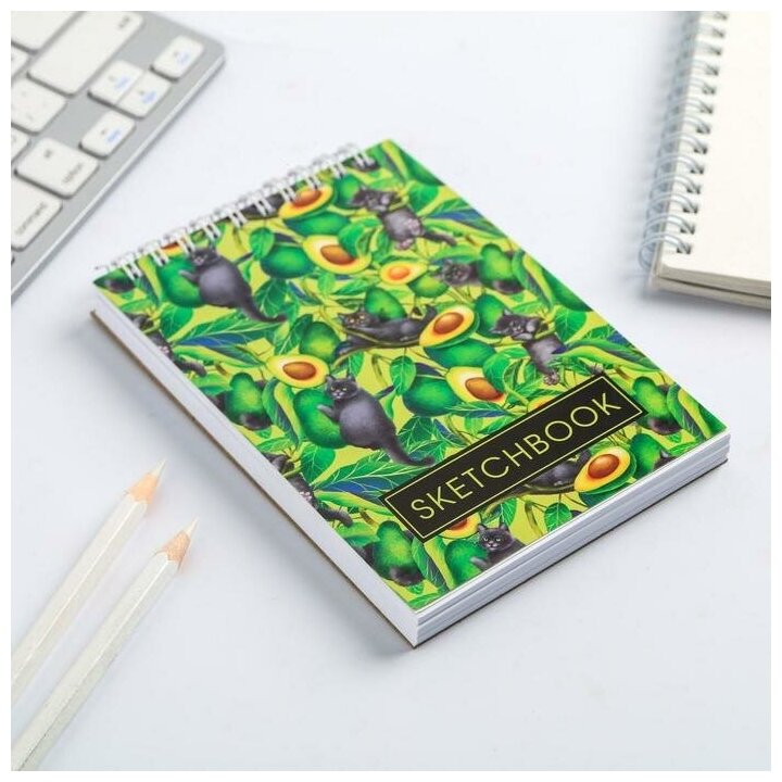 Скетчбук "Sketchbook avocado" А6, 80 листов