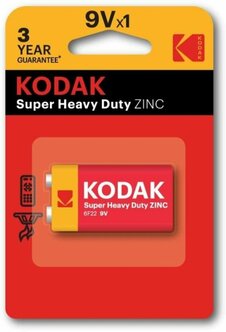 Характеристики модели Батарейка Kodak Extra Крона 6F22 BL1 Heavy duty 9V на Яндекс Маркете