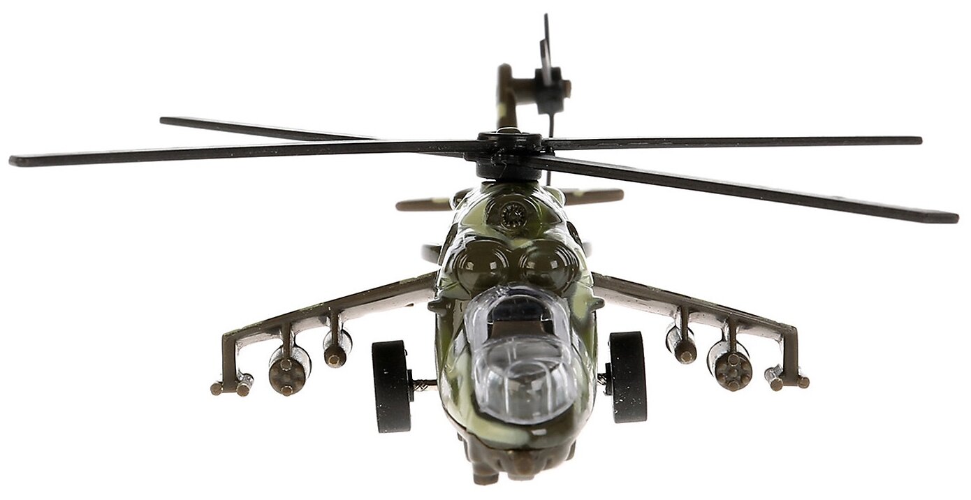 Игрушка Технопарк, Вертолет МИ-24 металл. инерц. 15 см - фото №3