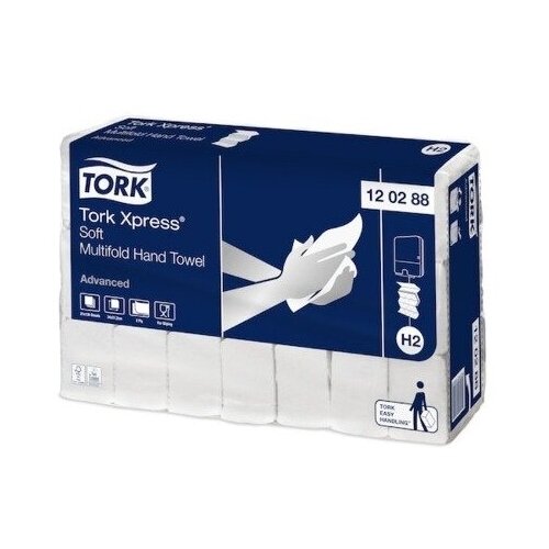 фото Tork xpres листовые полотенца multifold мягкие, 21 шт.