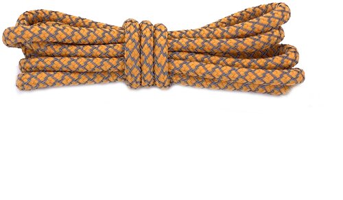 Круглые светоотражающие шнурки 120см - Ярко-оранжевые