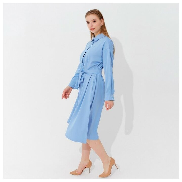 Платье женское Minaku: Casual collection, цвет голубой, размер 50 7690857 . - фотография № 16