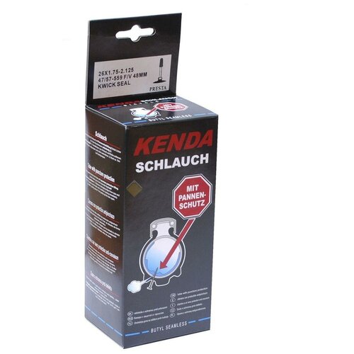 Велокамера Kenda 26x1.75-2.125 (47/57-559) F/V Антипрокол камера kenda антипрокольная с герметиком 27 5 спорт ниппель 48мм 2 0 2 35 52 58 584