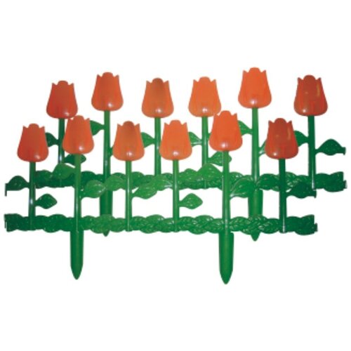 Альтернатива Ограждение для клумб "Цветник"№1(3,7м) тюльпан М613, 5 шт.