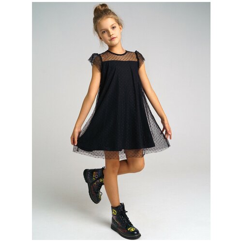 Платье playToday, размер 146, черный