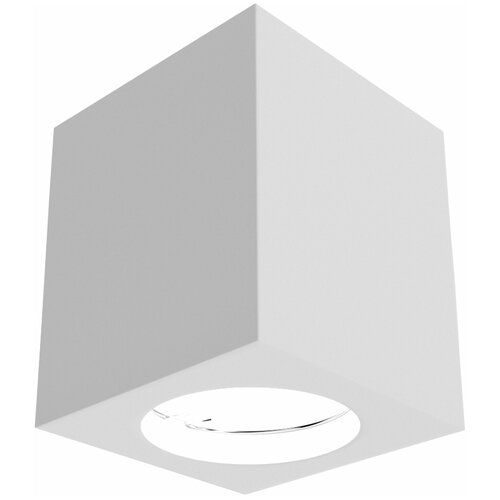 Точечный накладной светильник из гипса Vilart V40-119-111, белый 1хGU5.3 35Вт, 70х70х81мм.