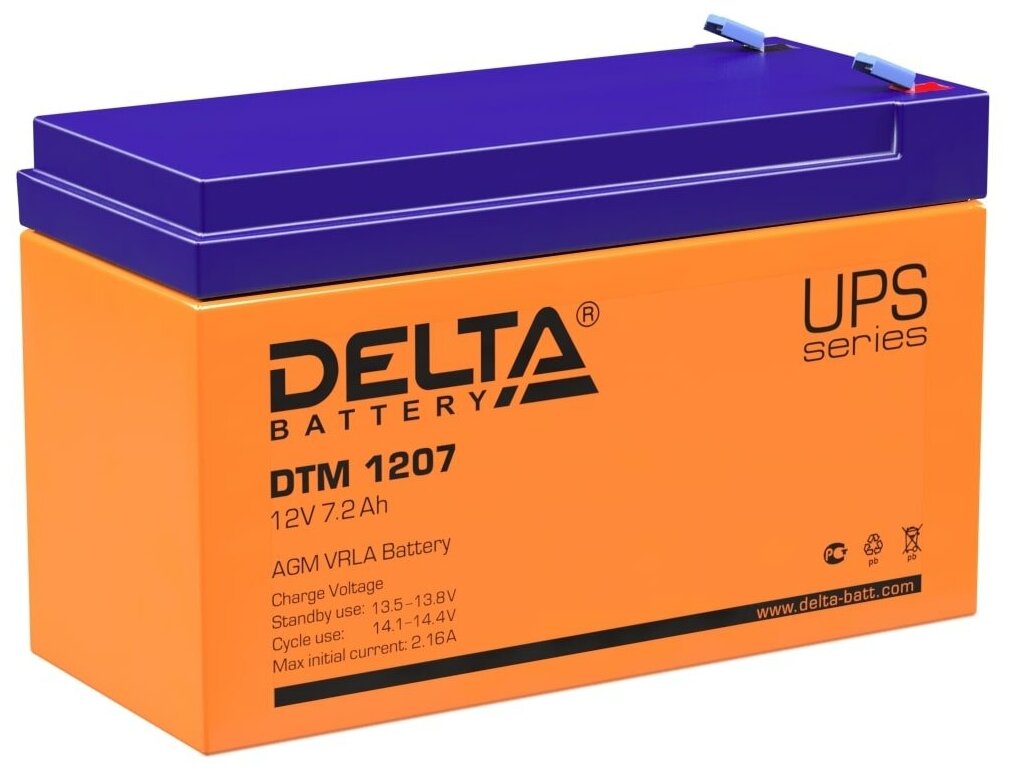 Аккумулятор для ИБП DELTA DTM 1207