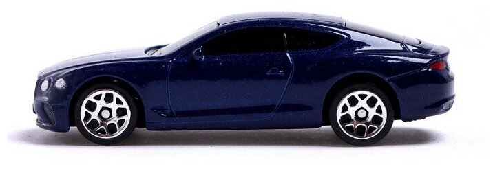 Машина BENTLEY CONTINENTAL GT, металлическая, масштаб: 1:64, цвет синий